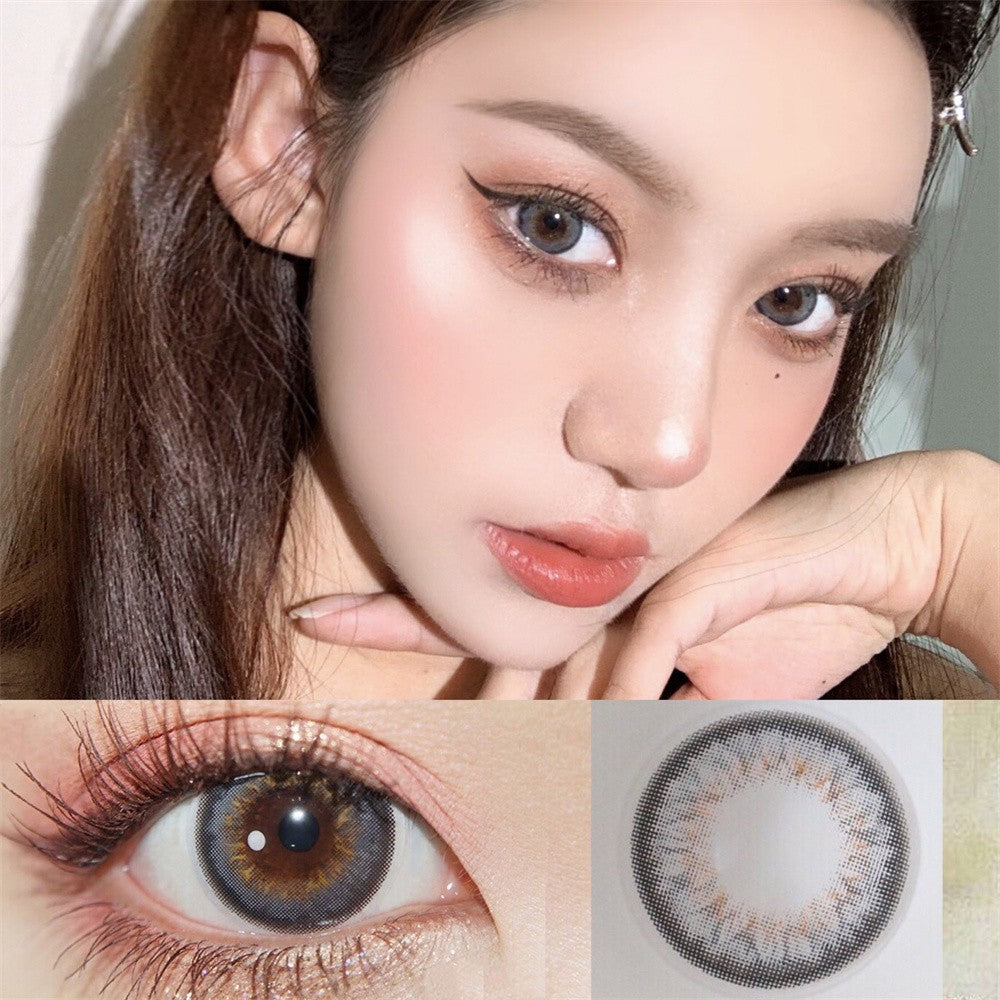 Morningcon Santo ash Colored Contact Lenses For Eyes Half Yearly 2pcs