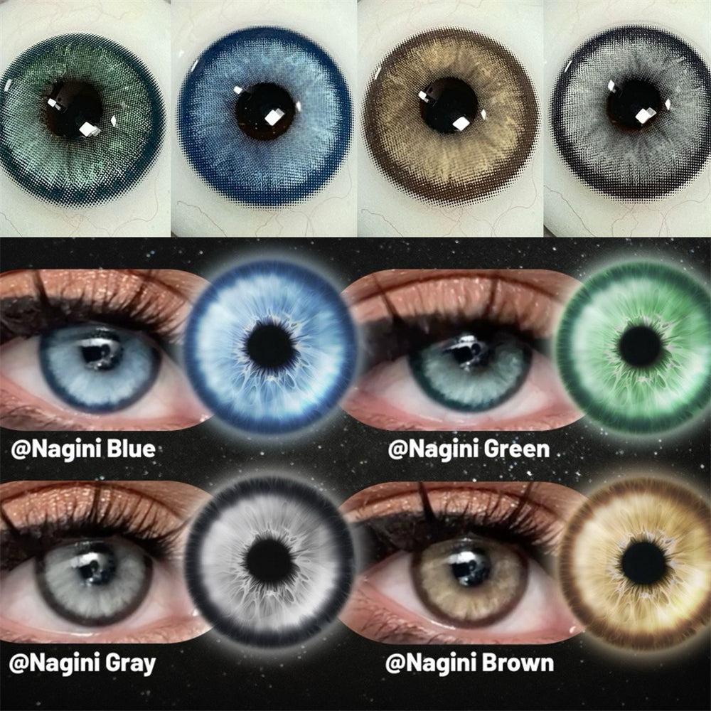 Morningcon Snake Colored Contact Lenses For Eyes Half Yearly 2pcs