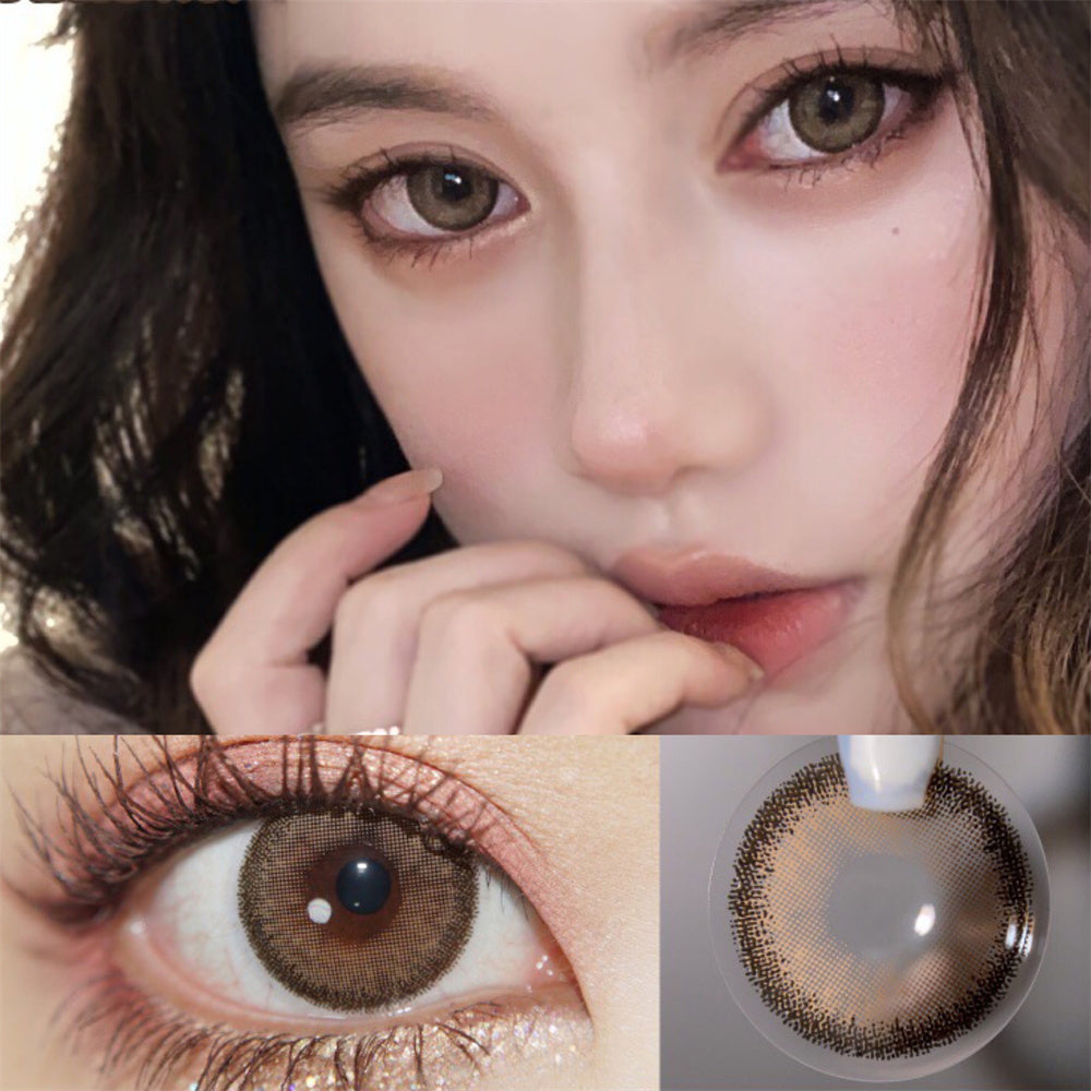 Morningcon Glutinous rice balls Colored Contact Lenses For Eyes Half Yearly 2pcs