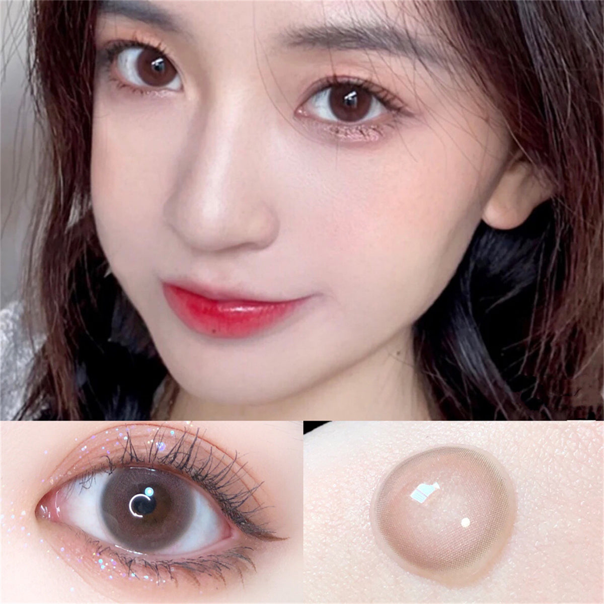 Morningcon Little Innocent Colored Contact Lenses For Eyes Half Yearly 2pcs