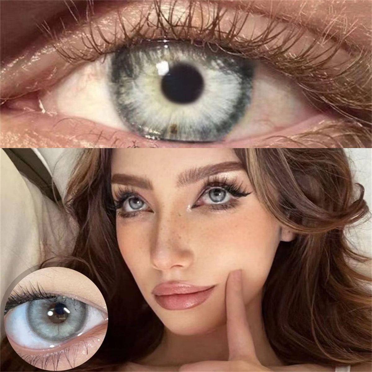 Morningcon Lost Mermaid Blue Colored Contact Lenses For Eyes Half Yearly 2pcs