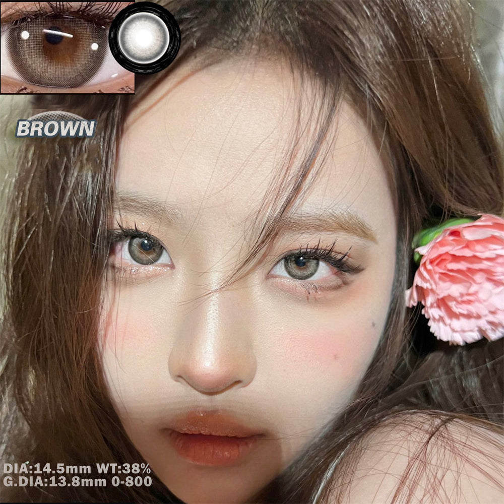 Morningcon Halos of water droplets Colored Contact Lenses For Eyes Half Yearly 2pcs
