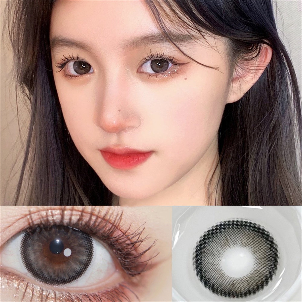 Morningcon Yuan Qi stewed eggs Colored Contact Lenses For Eyes Half Yearly 2pcs