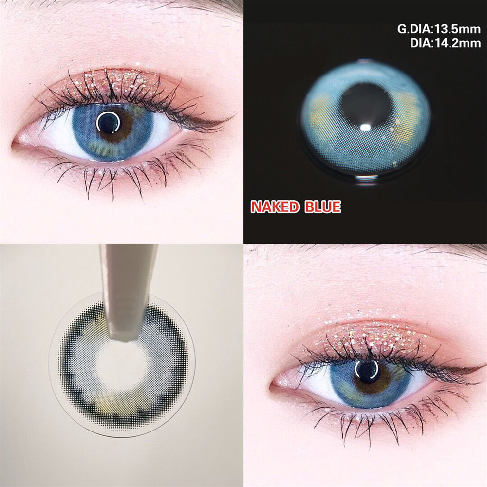 Morningcon Naked Colored Contact Lenses For Eyes Half Yearly 2pcs