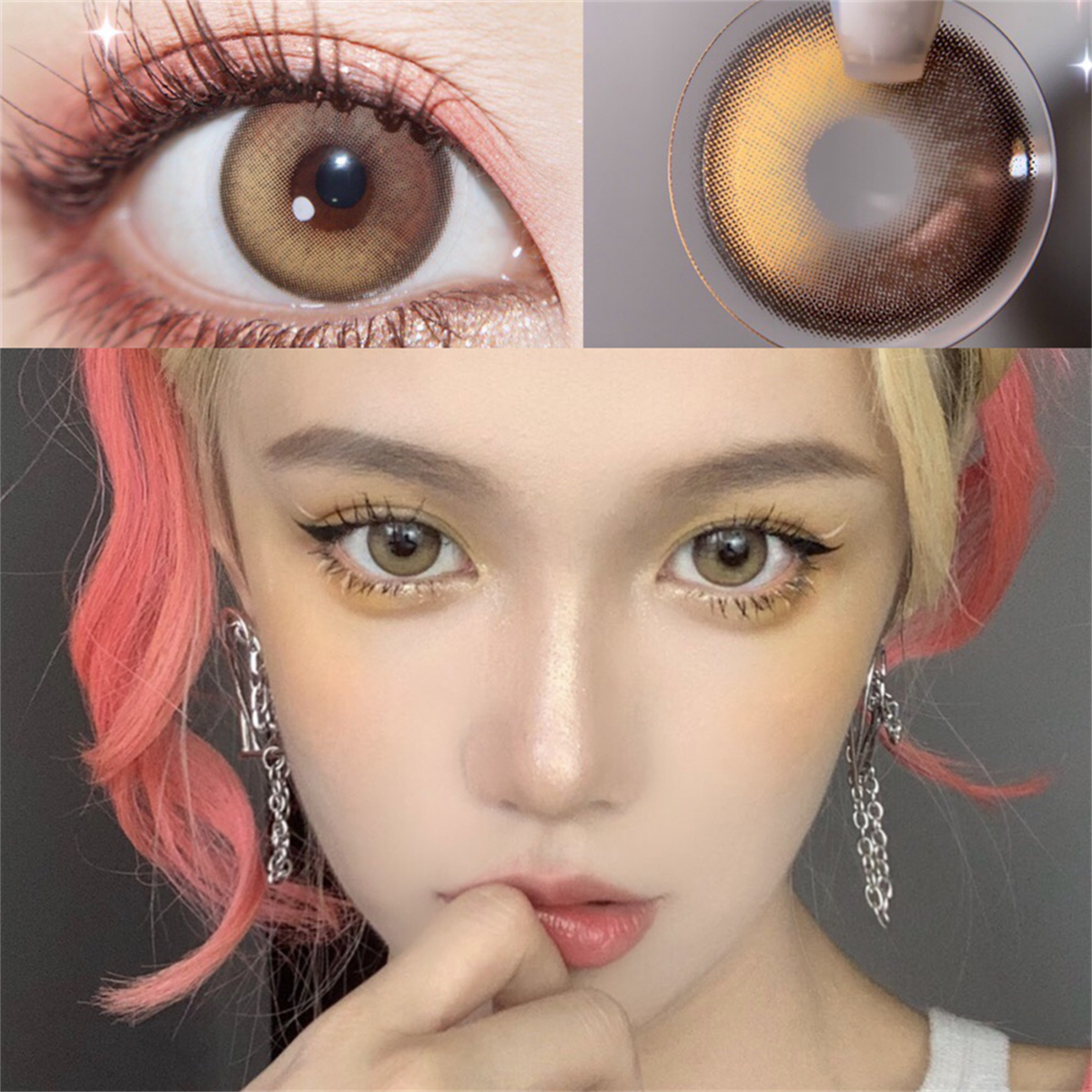 Morningcon Juniperus horizontalis Colored Contact Lenses For Eyes Half Yearly 2pcs