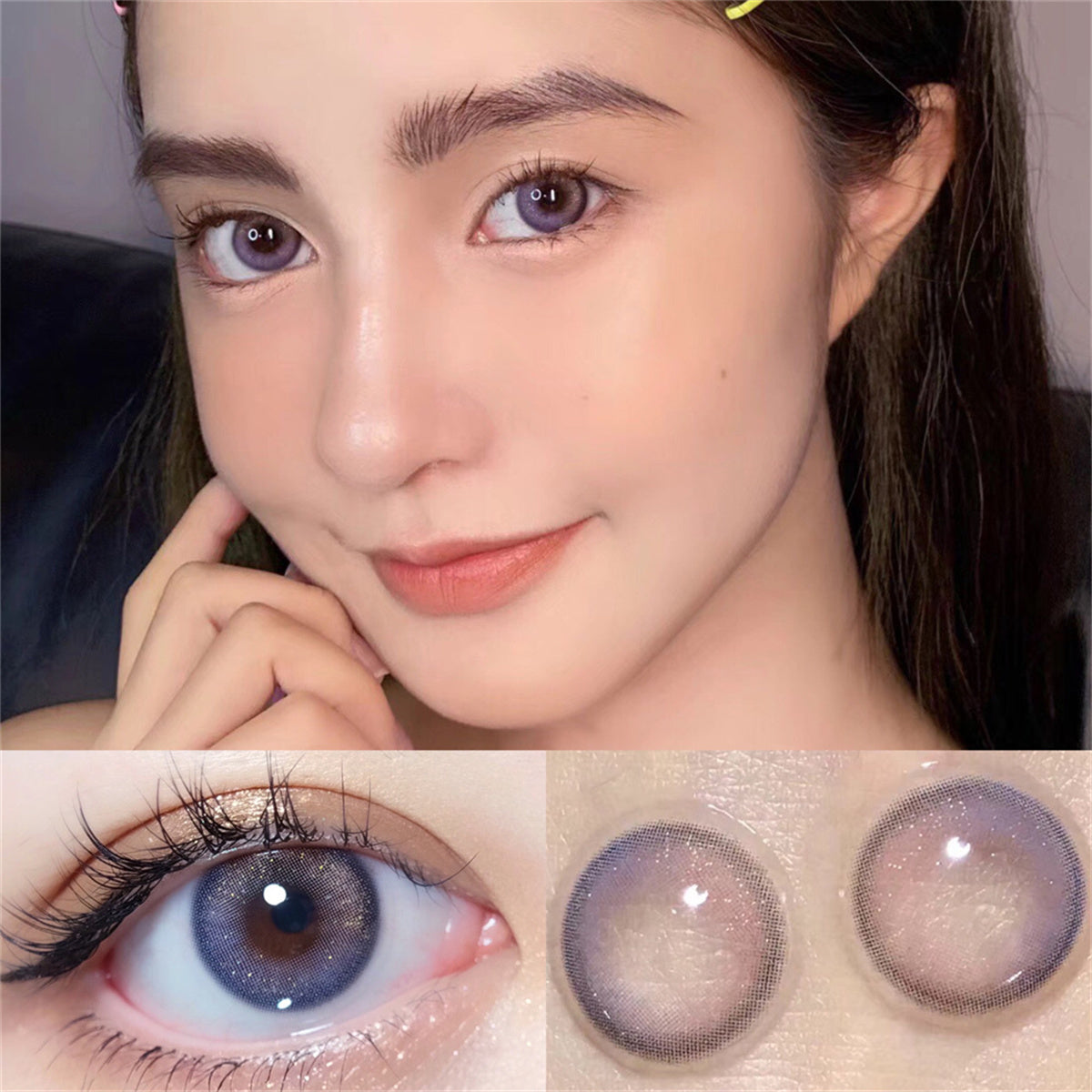 Morningcon Papa Colored Contact Lenses For Eyes Half Yearly 2pcs