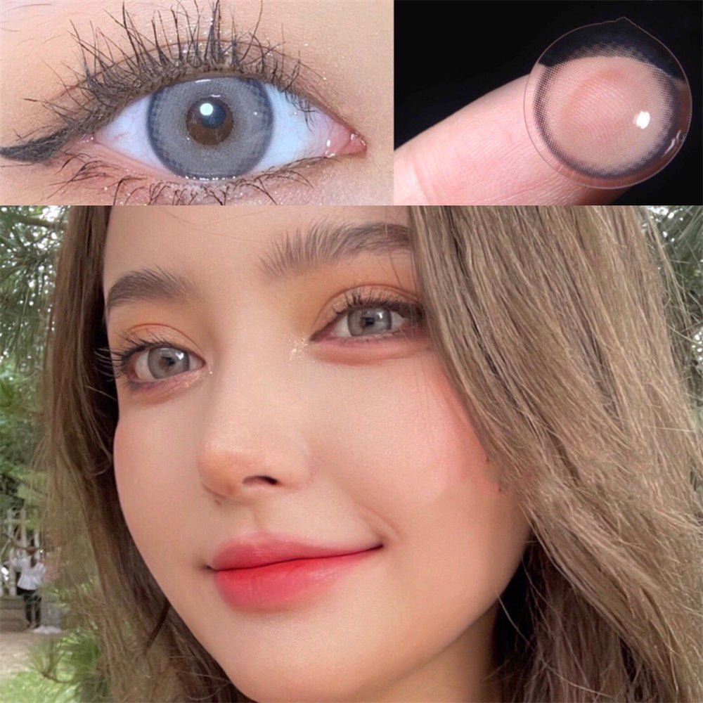 Morningcon Glass beads Colored Contact Lenses For Eyes Half Yearly 2pcs