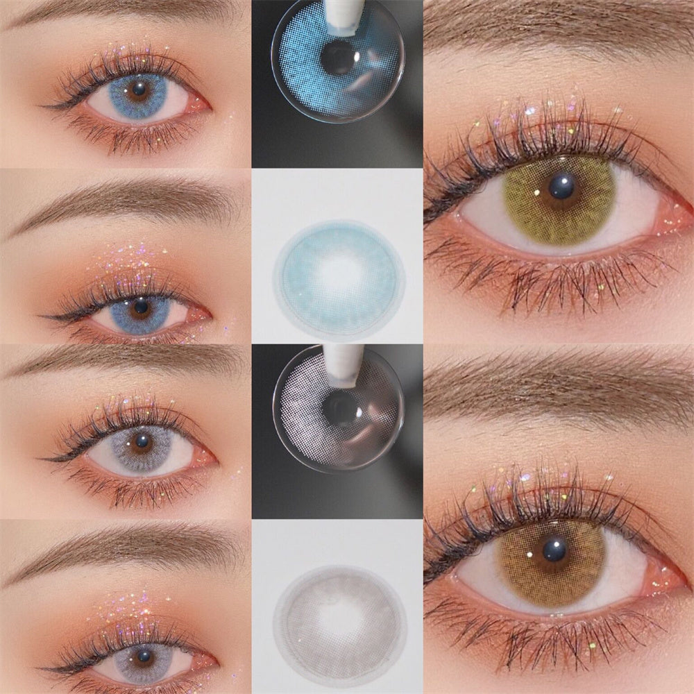 Morningcon Mickey Colored Contact Lenses For Eyes Half Yearly 2pcs