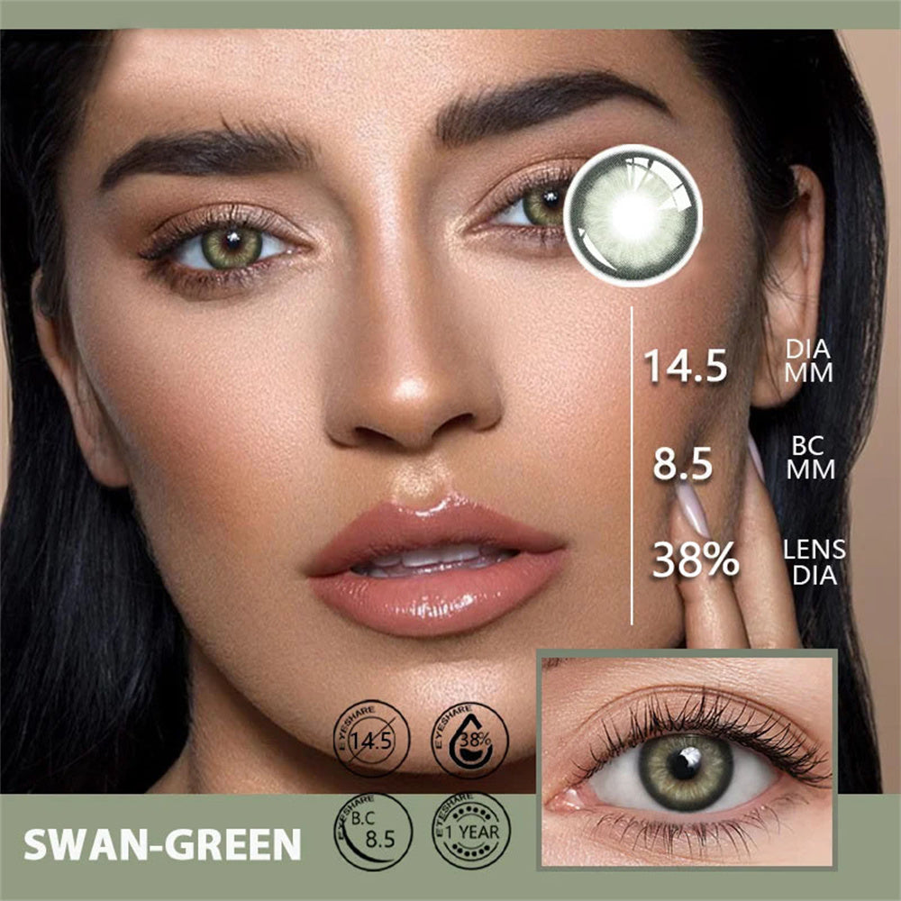 Morningcon swan-F26 Colored Contact Lenses For Eyes Half Yearly 2pcs