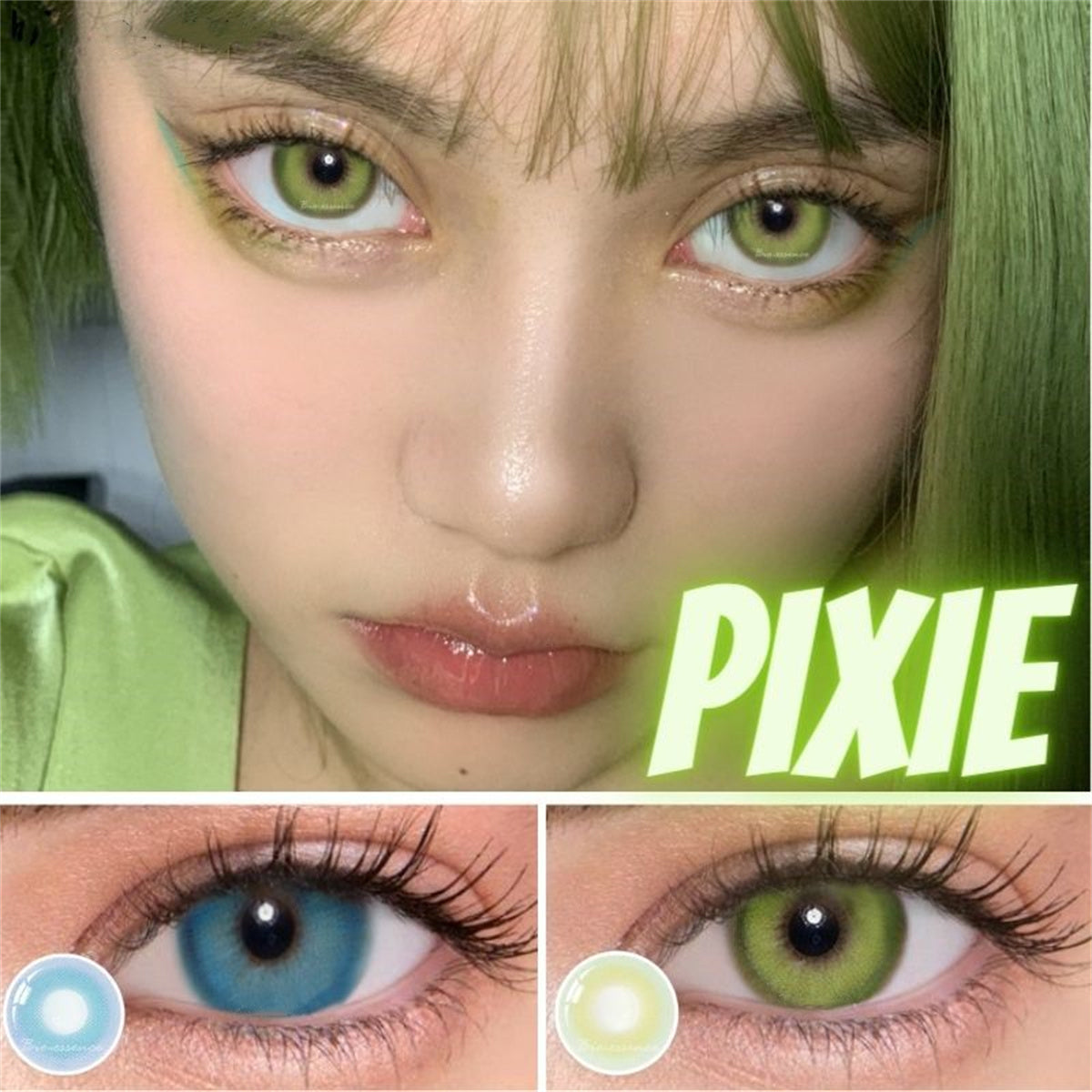 Morningcon pixie Colored Contact Lenses For Eyes Half Yearly 2pcs