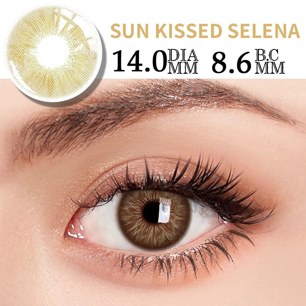 Morningcon sunkiss Colored Contact Lenses For Eyes Half Yearly 2pcs
