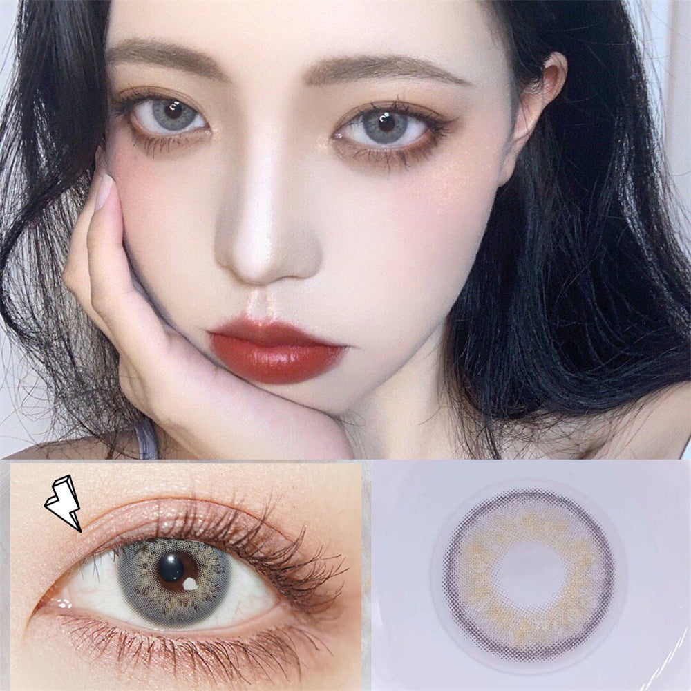 Morningcon Russian girl Colored Contact Lenses For Eyes Half Yearly 2pcs