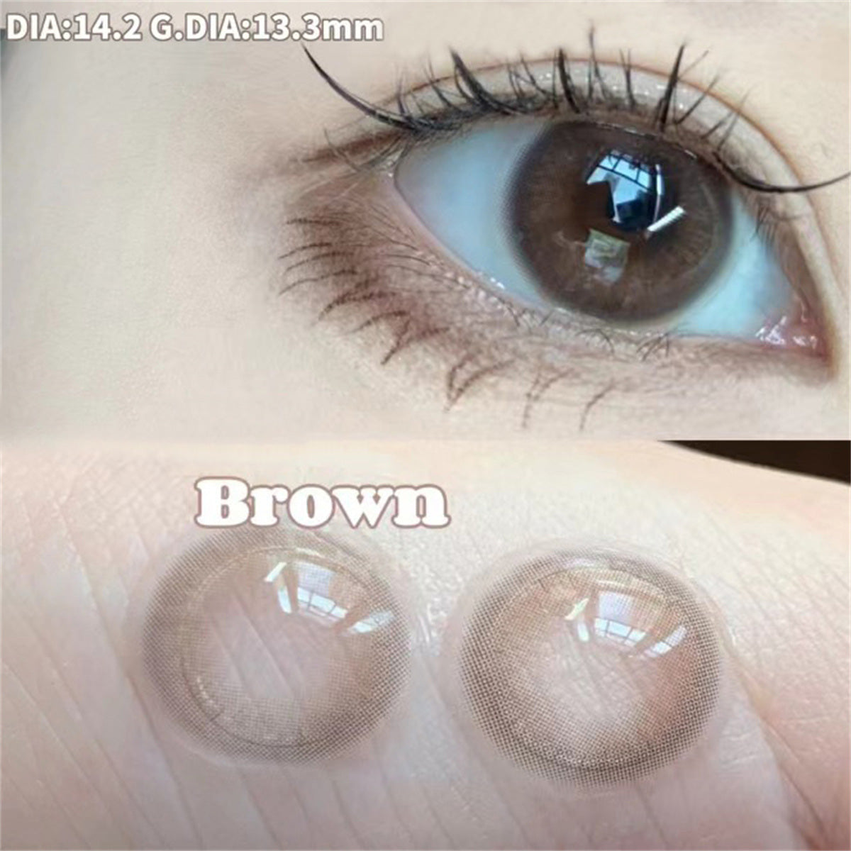 Morningcon Small blisters Colored Contact Lenses For Eyes Half Yearly 2pcs