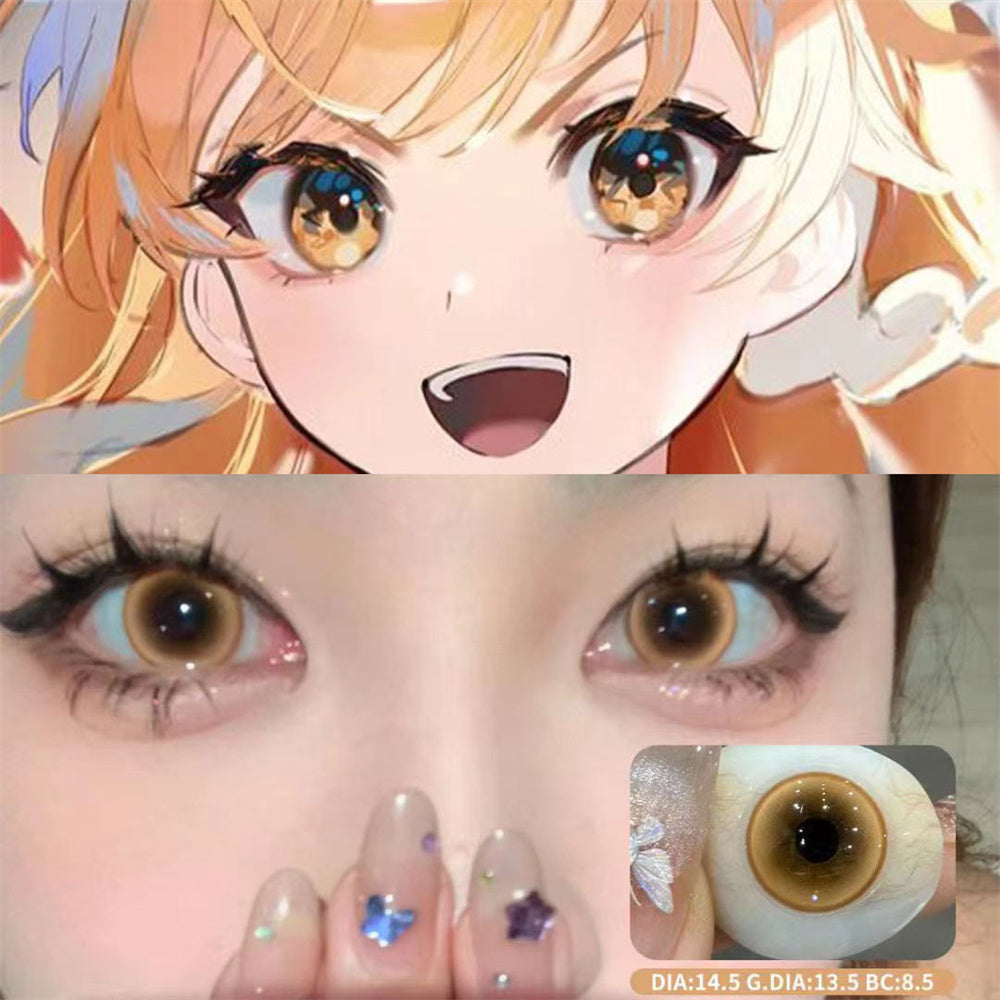 Morningcon Butterfly Colored Contact Lenses For Eyes Daily 2pcs