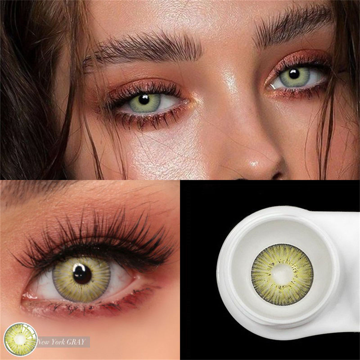 Morningcon New yourk Colored Contact Lenses For Eyes Half Yearly 2pcs