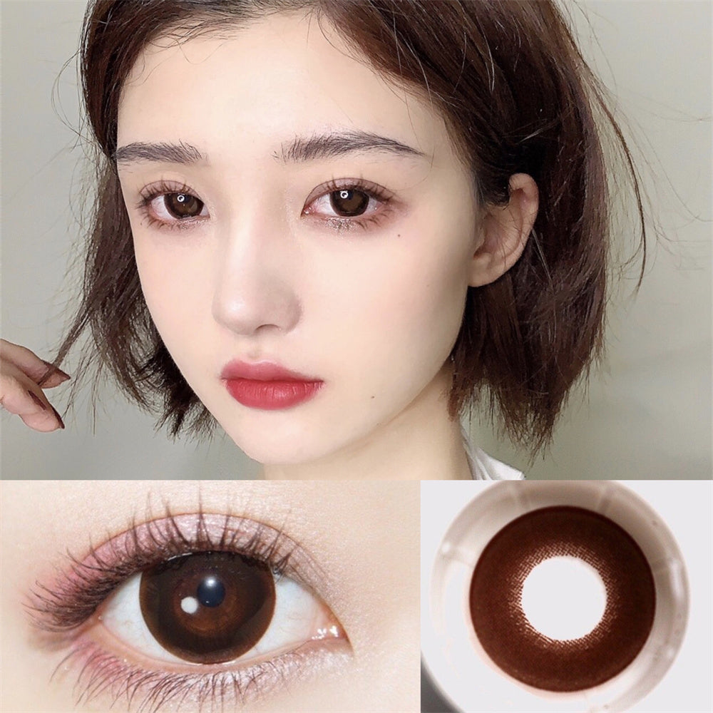 Morningcon Giant rings Colored Contact Lenses For Eyes Half Yearly 2pcs