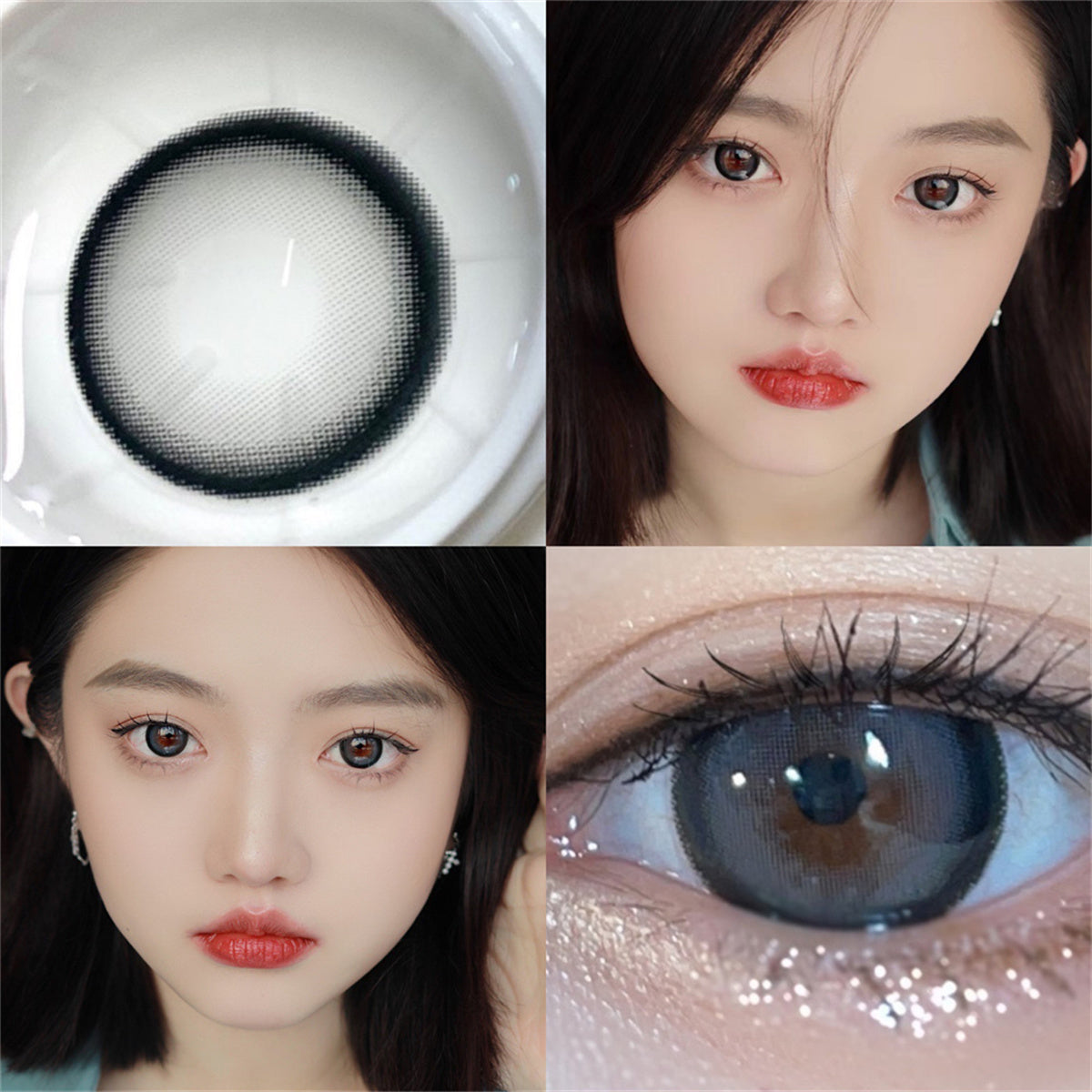 Morningcon Dance Lime Colored Contact Lenses For Eyes Half Yearly 2pcs