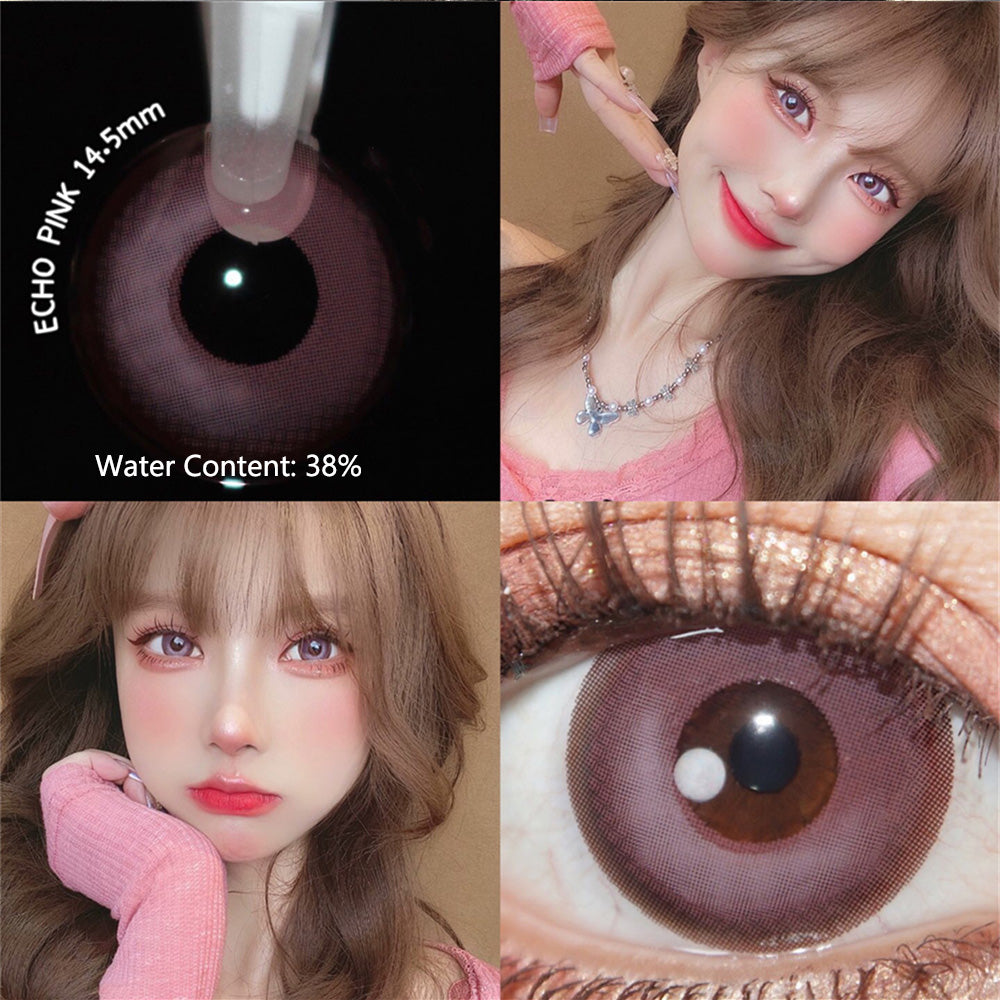 Morningcon Peach Tower Colored Contact Lenses For Eyes Half Yearly 2pcs