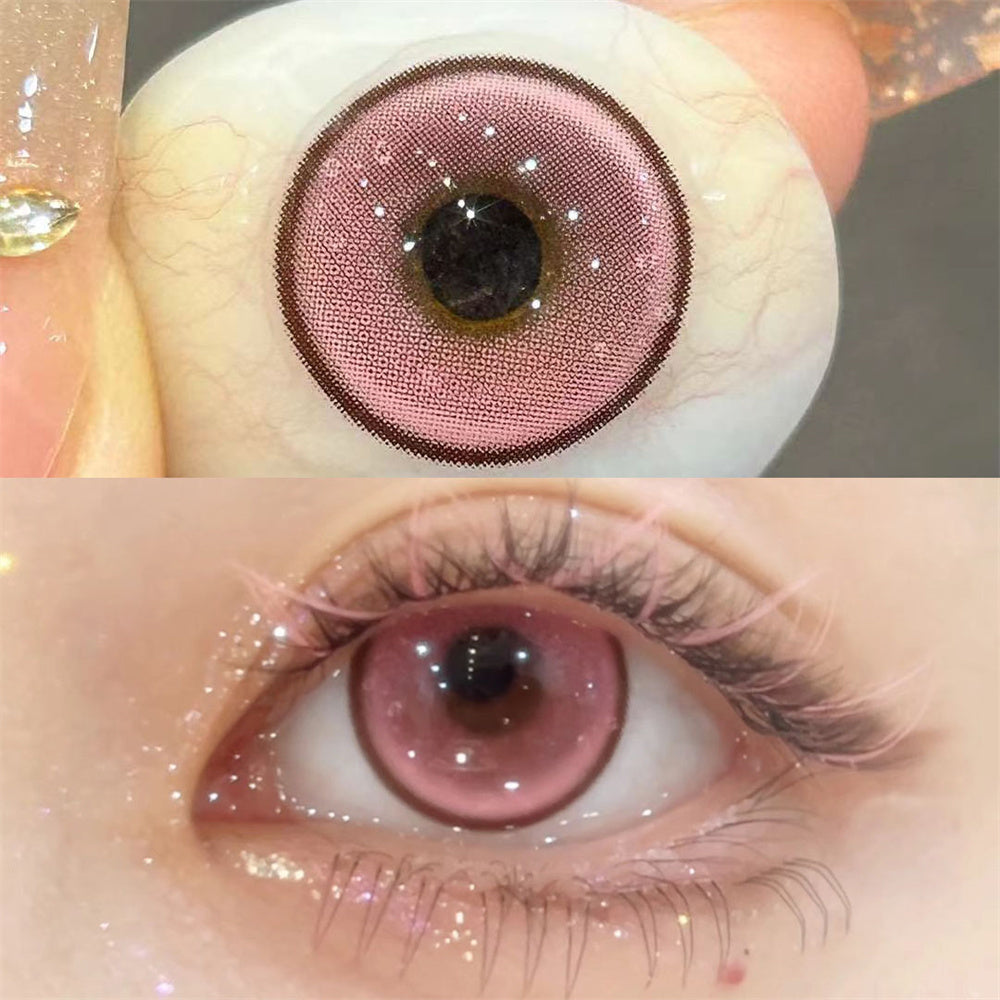 Morningcon Plum Blossom Colored Contact Lenses For Eyes Daily 2pcs