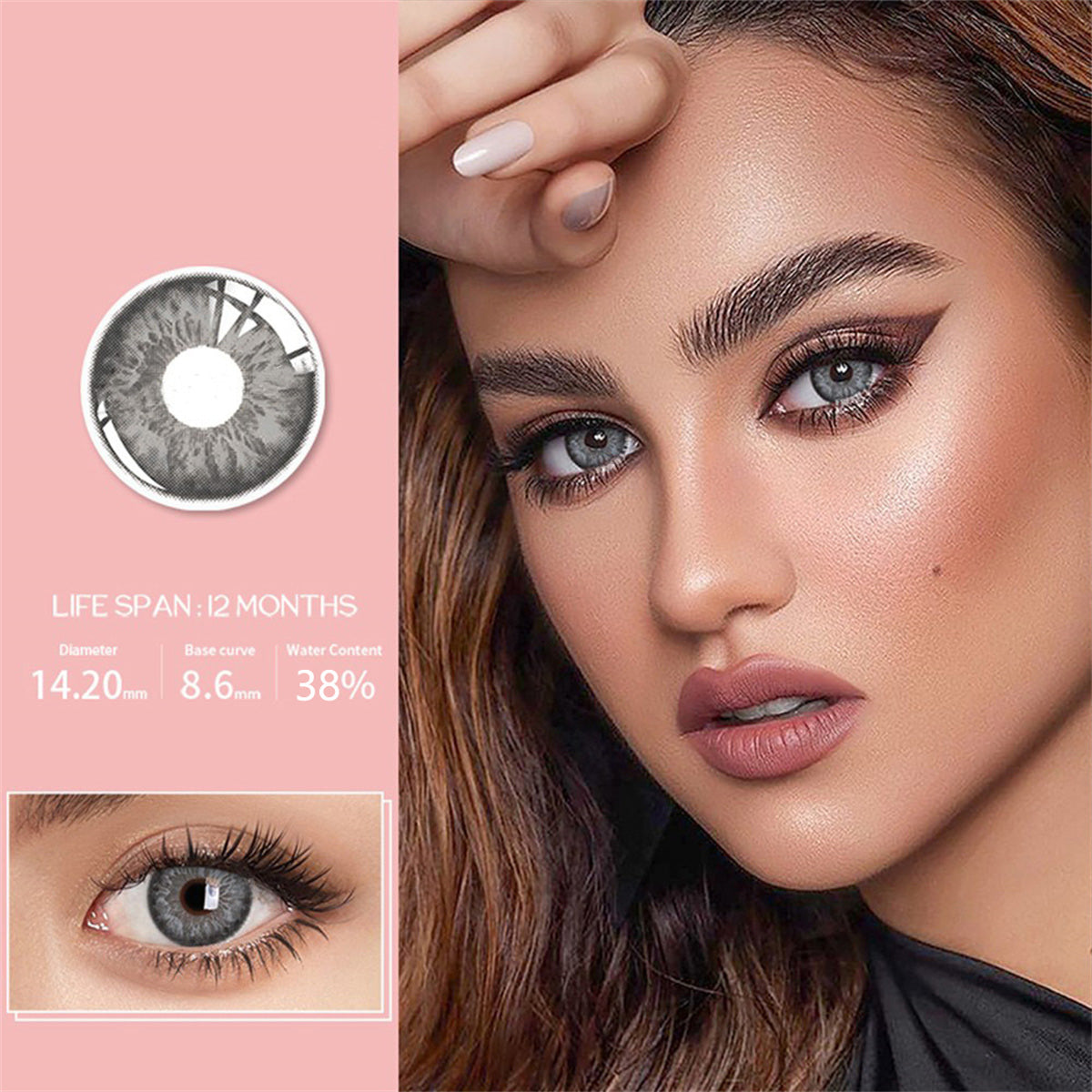 Morningcon Fa13 Colored Contact Lenses For Eyes Half Yearly 2pcs