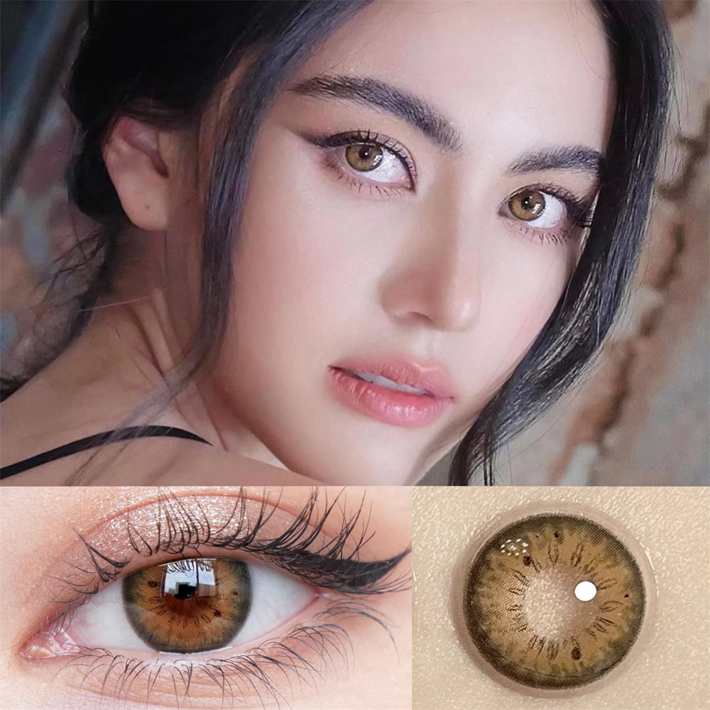 Morningcon Clara Colored Contact Lenses For Eyes Half Yearly 2pcs