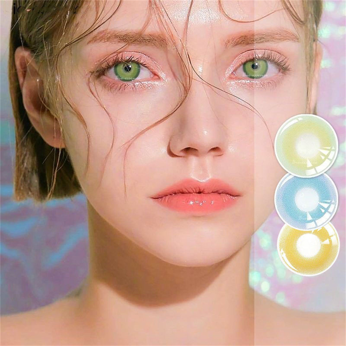 Morningcon pixie Colored Contact Lenses For Eyes Half Yearly 2pcs