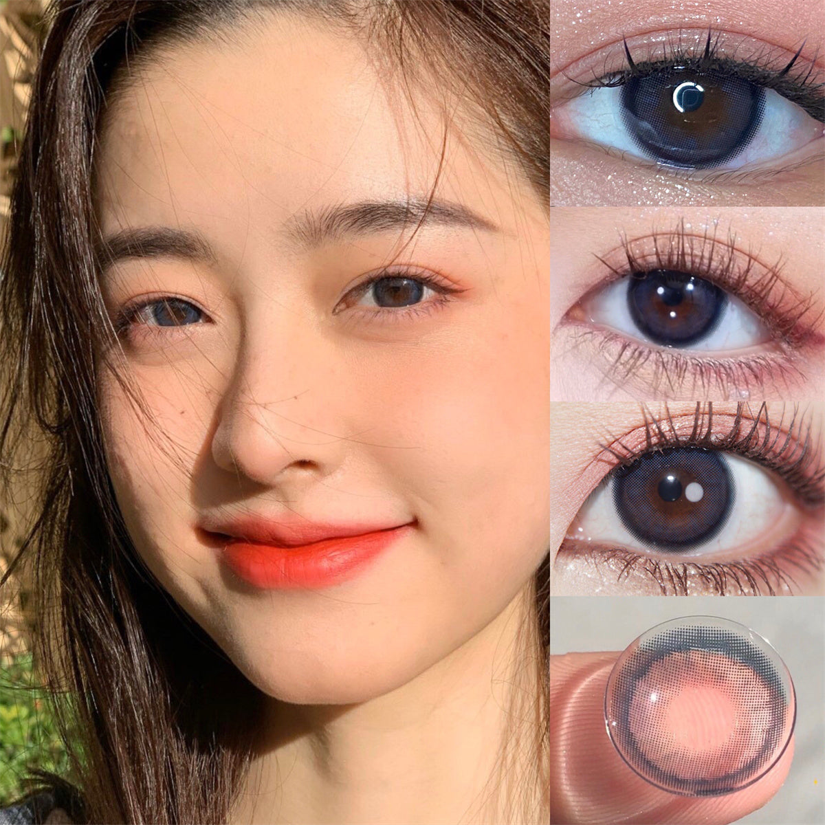 Morningcon Glass Whale Colored Contact Lenses For Eyes Half Yearly 2pcs
