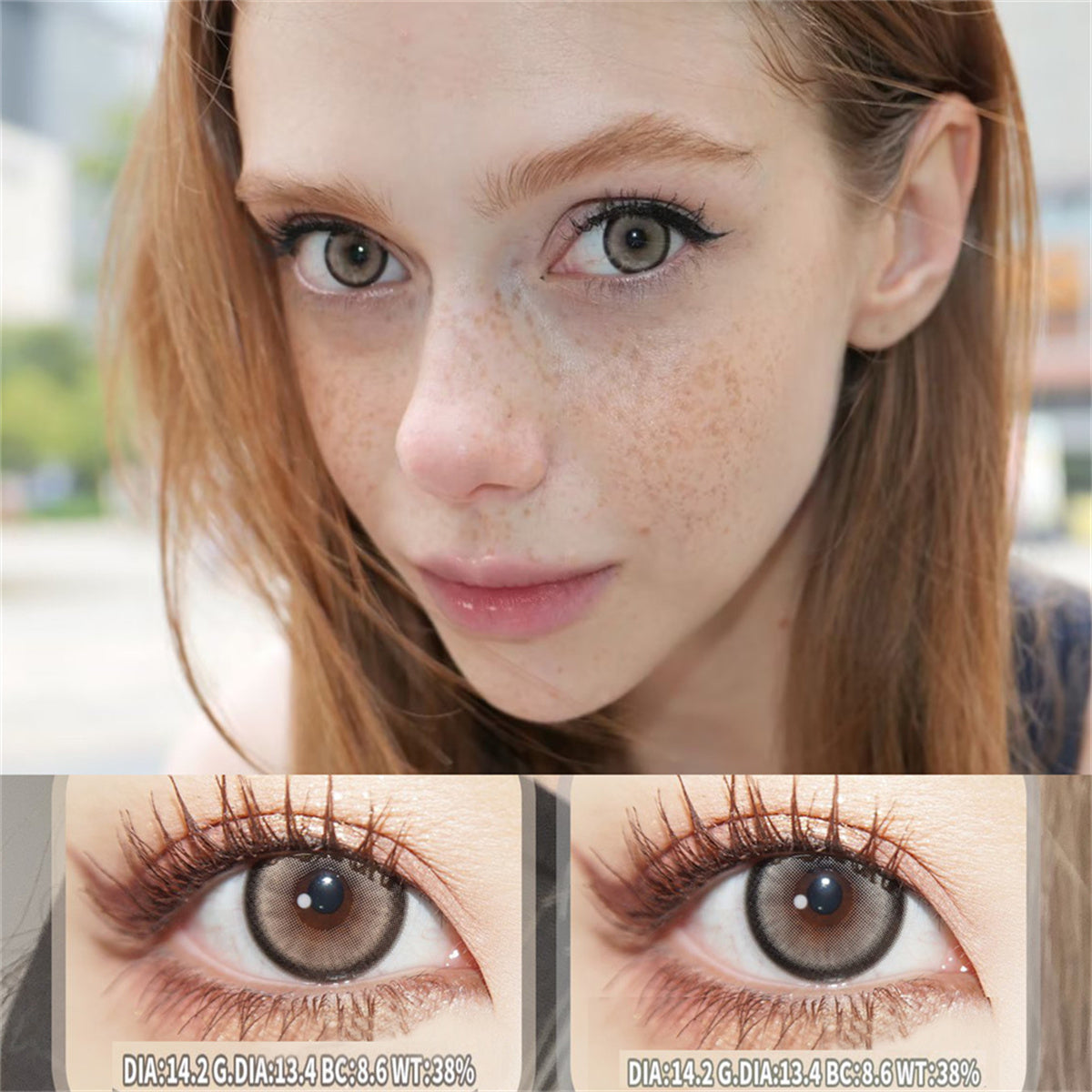 Morningcon Kim Rimi Colored Contact Lenses For Eyes Half Yearly 2pcs