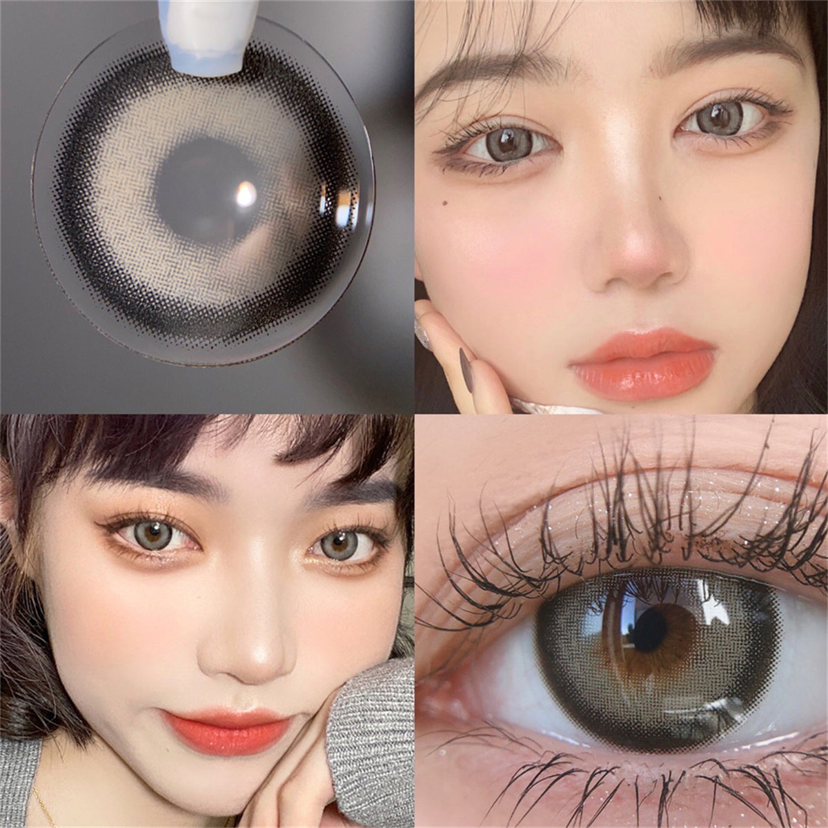 Morningcon Precious Gold Dust Colored Contact Lenses For Eyes Half Yearly 2pcs