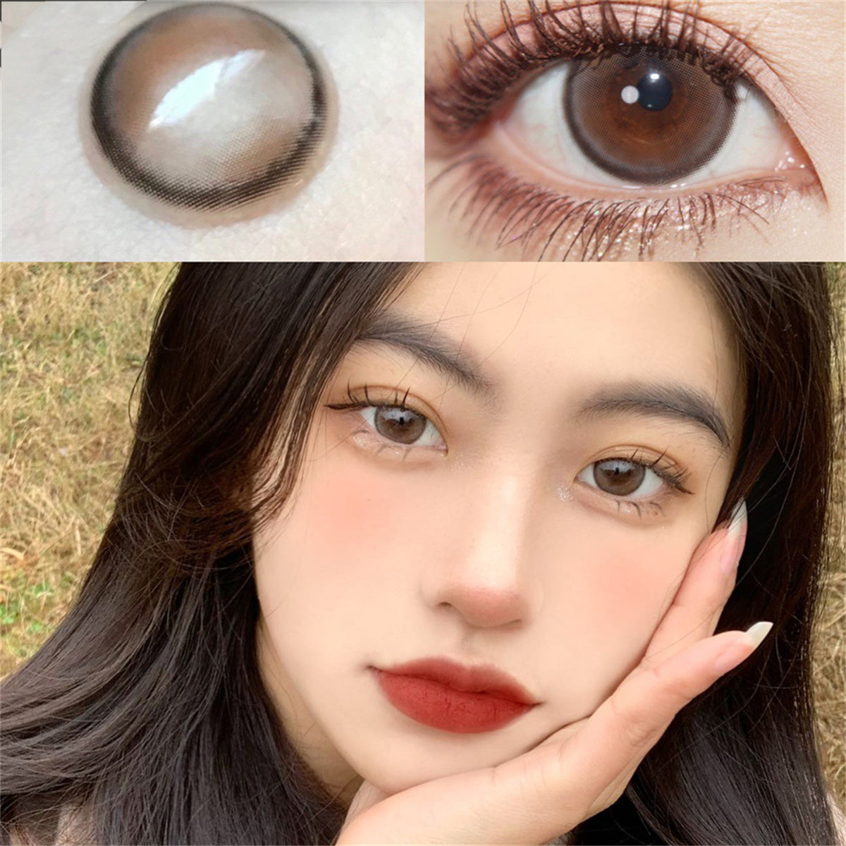 Morningcon Gummy bears Colored Contact Lenses For Eyes Half Yearly 2pcs