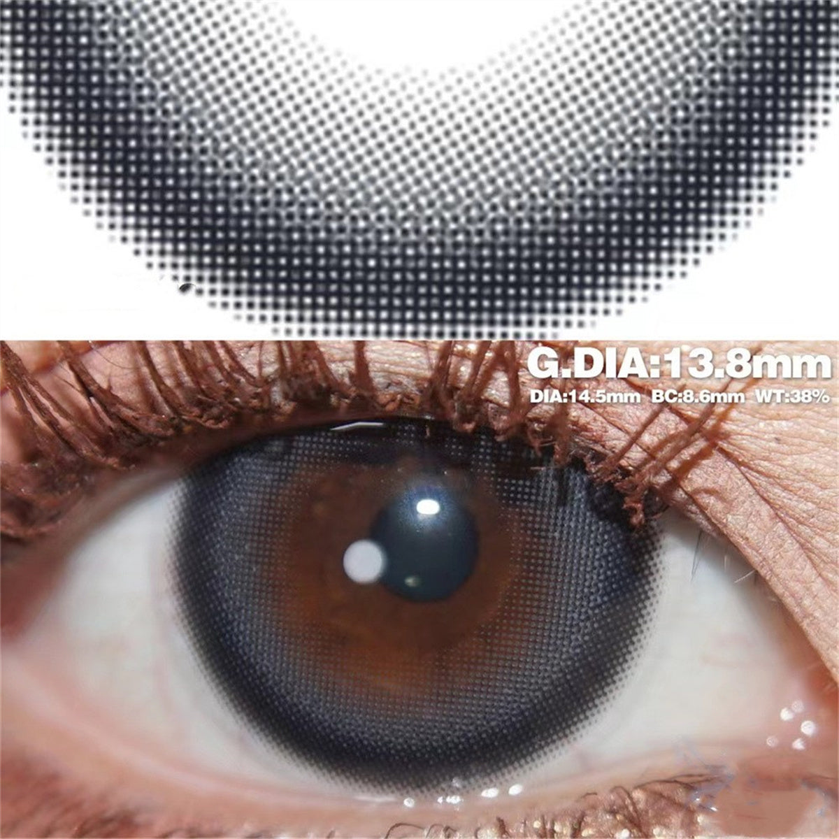 Morningcon Mu Li Colored Contact Lenses For Eyes Half Yearly 2pcs