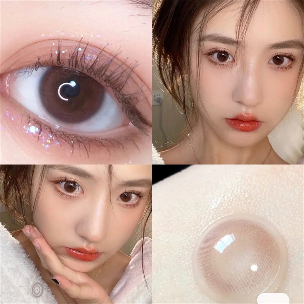 Morningcon Little Innocent Colored Contact Lenses For Eyes Half Yearly 2pcs