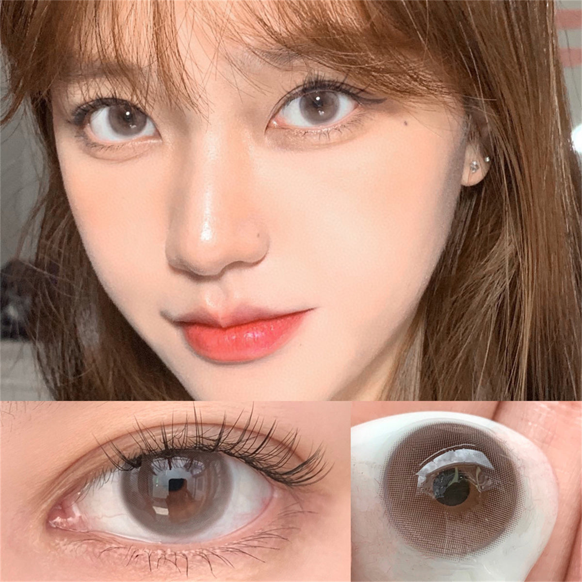 Morningcon Bubbles Colored Contact Lenses For Eyes Half Yearly 2pcs