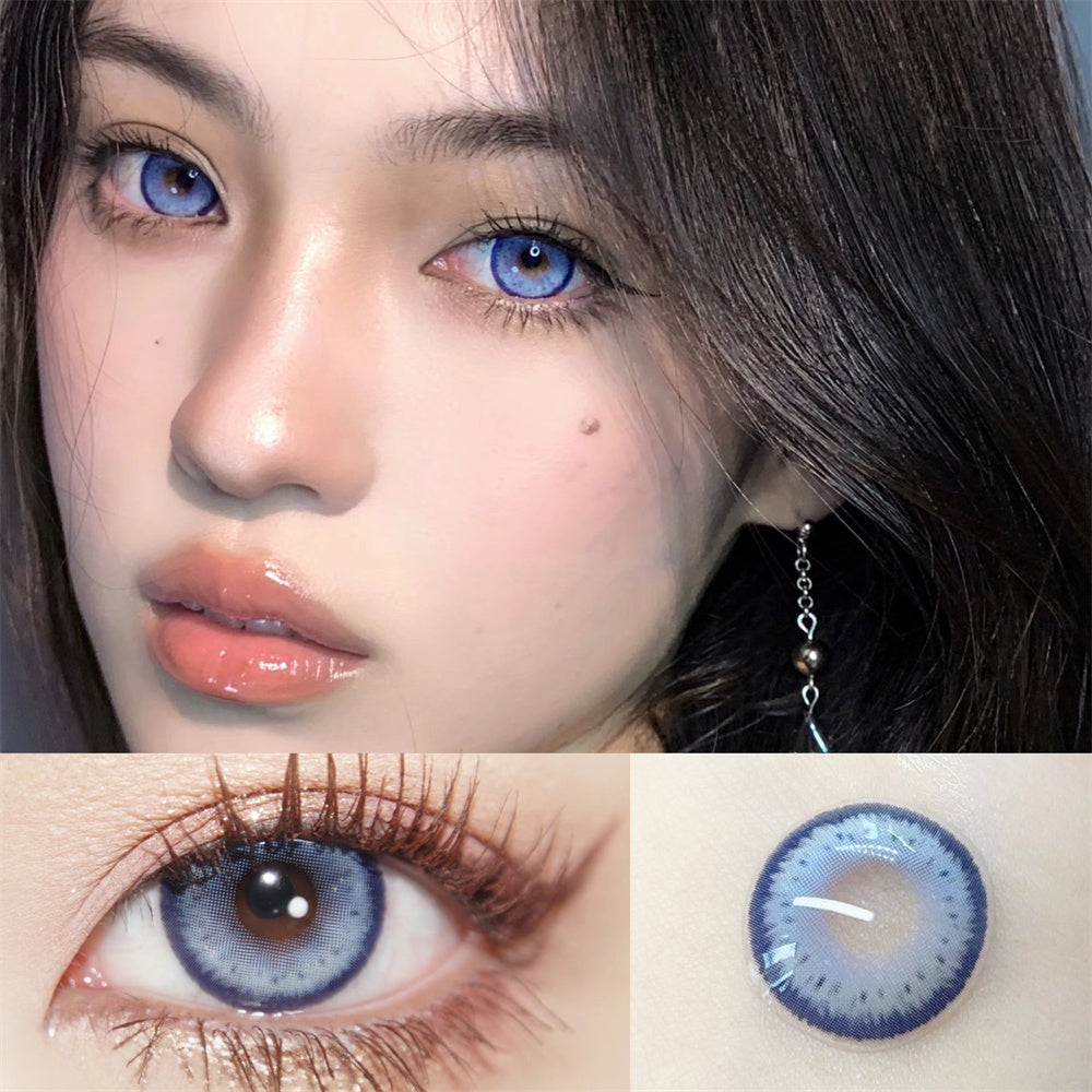 Morningcon Mustard Colored Contact Lenses For Eyes Half Yearly 2pcs