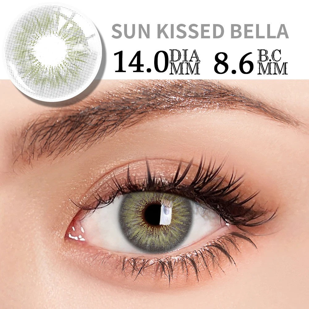 Morningcon sunkiss Colored Contact Lenses For Eyes Half Yearly 2pcs
