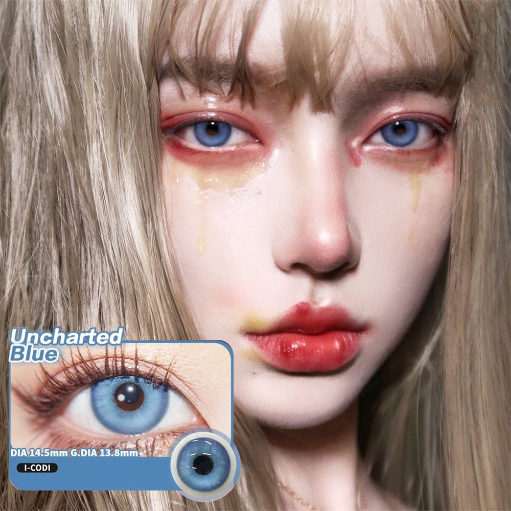Morningcon Mysterious waters Colored Contact Lenses For Eyes Half Yearly 2pcs
