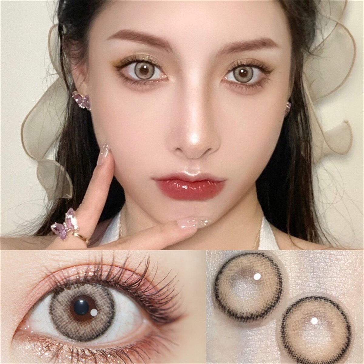 Morningcon Zhili Colored Contact Lenses For Eyes Half Yearly 2pcs