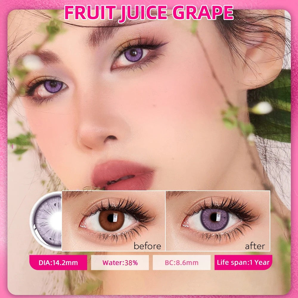 Morningcon Fruit-F29 Colored Contact Lenses For Eyes Half Yearly 2pcs