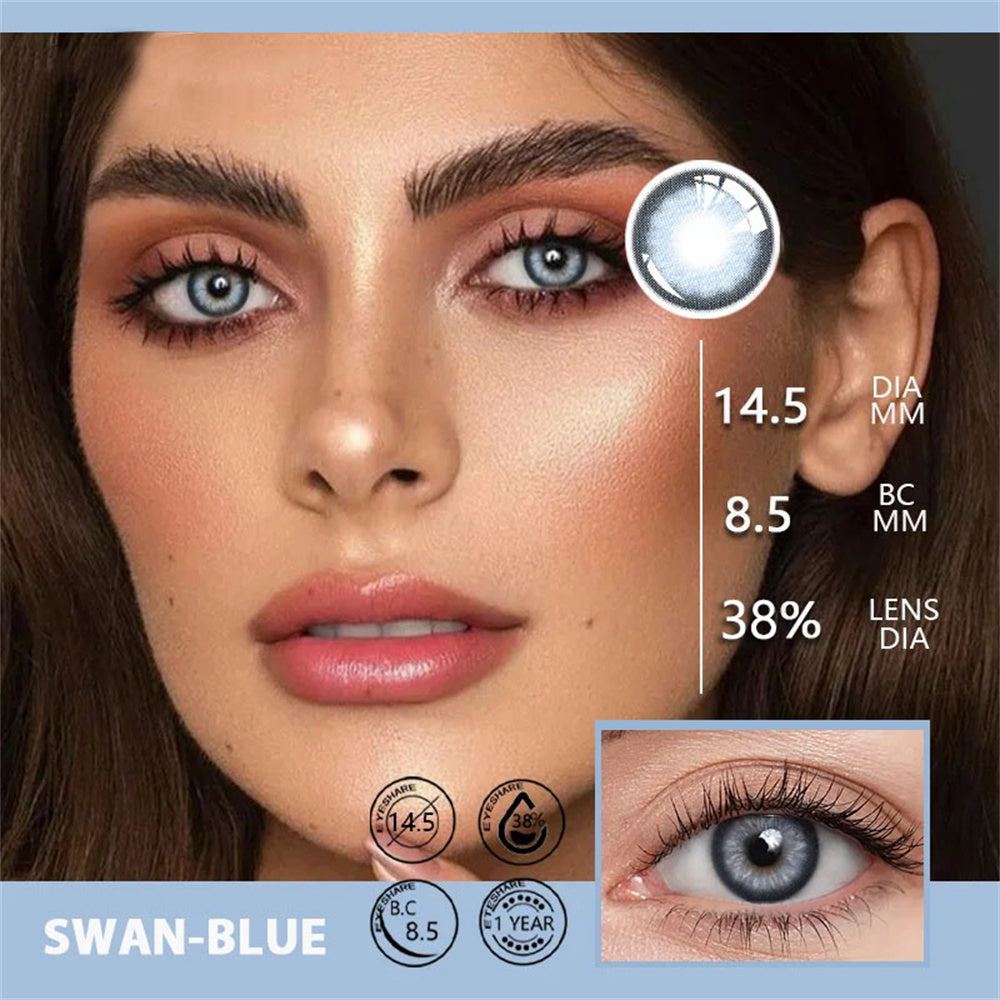 Morningcon swan-F26 Colored Contact Lenses For Eyes Half Yearly 2pcs