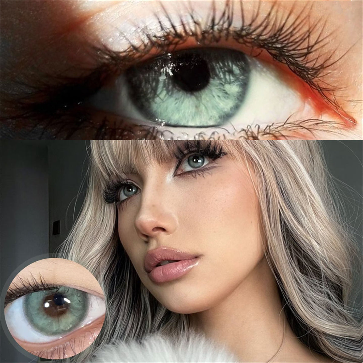 Morningcon Lost Mermaid Blue Colored Contact Lenses For Eyes Half Yearly 2pcs