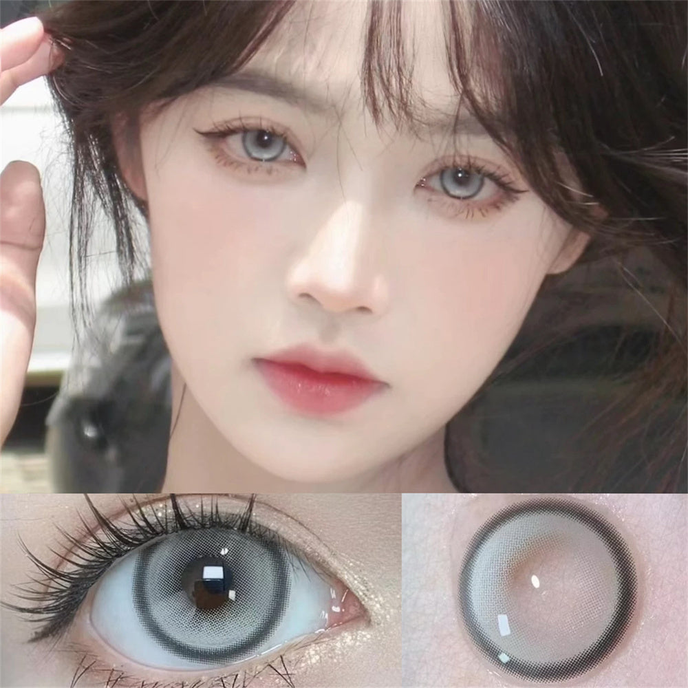 Morningcon Milk-flavored pearls Colored Contact Lenses For Eyes Half Yearly 2pcs
