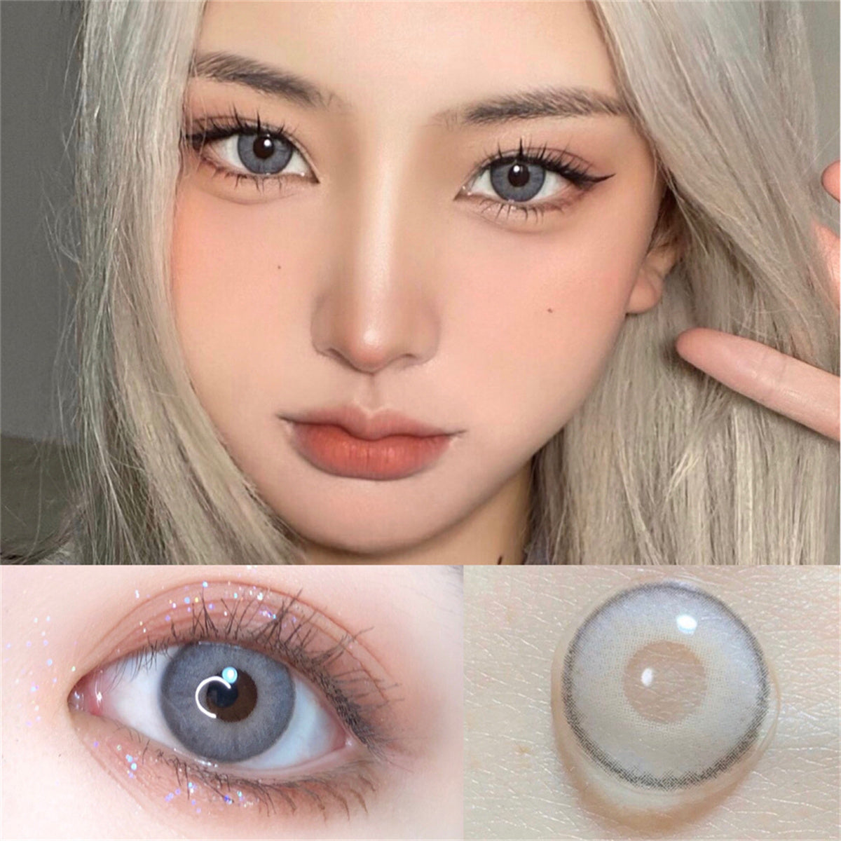 Morningcon Dubai Brown Colored Contact Lenses For Eyes Half Yearly 2pcs