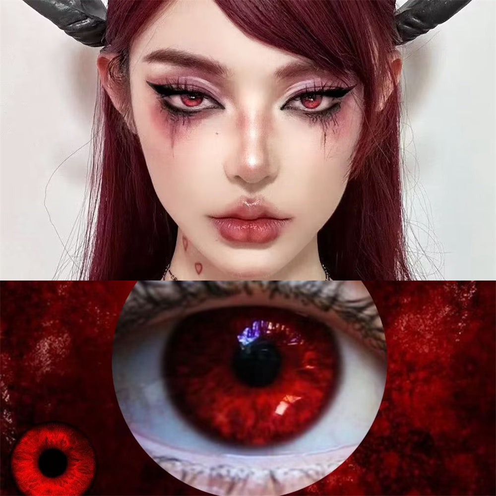 Morningcon Sick Mary Colored Contact Lenses For Eyes Half Yearly 2pcs