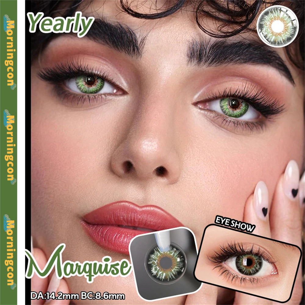 Morningcon C1-Royal Colored Contact Lenses For Eyes Half Yearly 2pcs