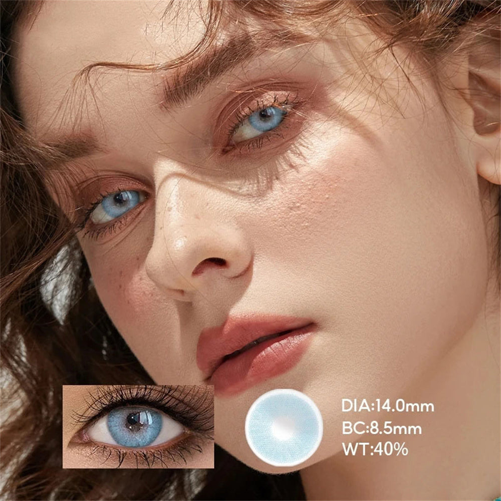 Morningcon Mickey Colored Contact Lenses For Eyes Half Yearly 2pcs