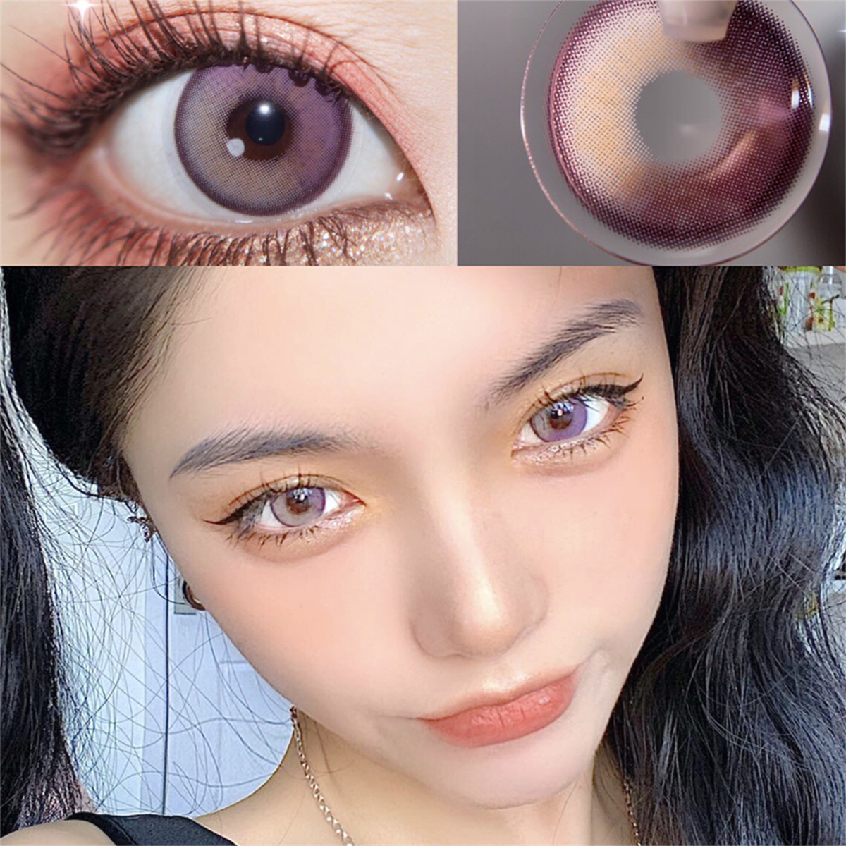Morningcon Juniperus horizontalis Colored Contact Lenses For Eyes Half Yearly 2pcs