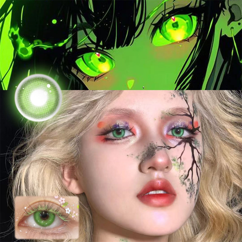 Morningcon Plum Blossom Colored Contact Lenses For Eyes Daily 2pcs