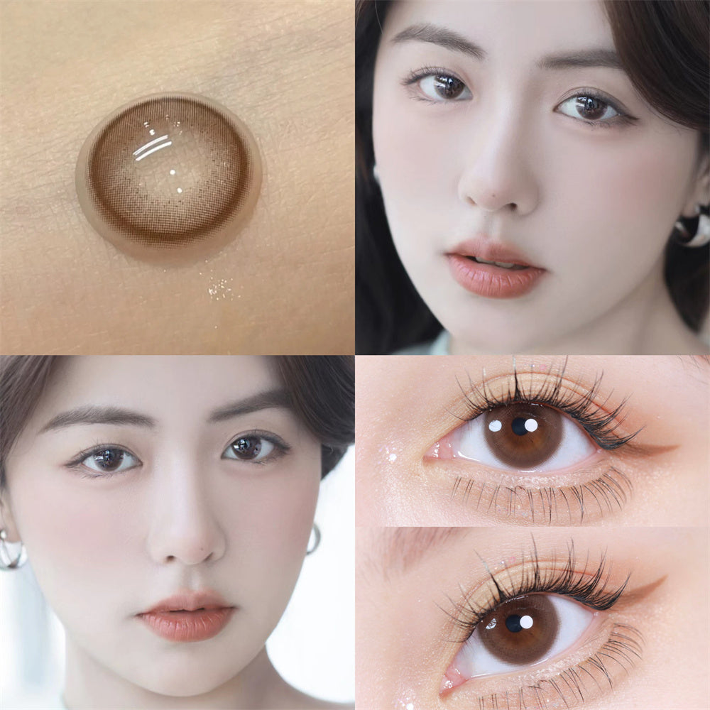 Morningcon Little fragrant wind Colored Contact Lenses For Eyes Half Yearly 2pcs