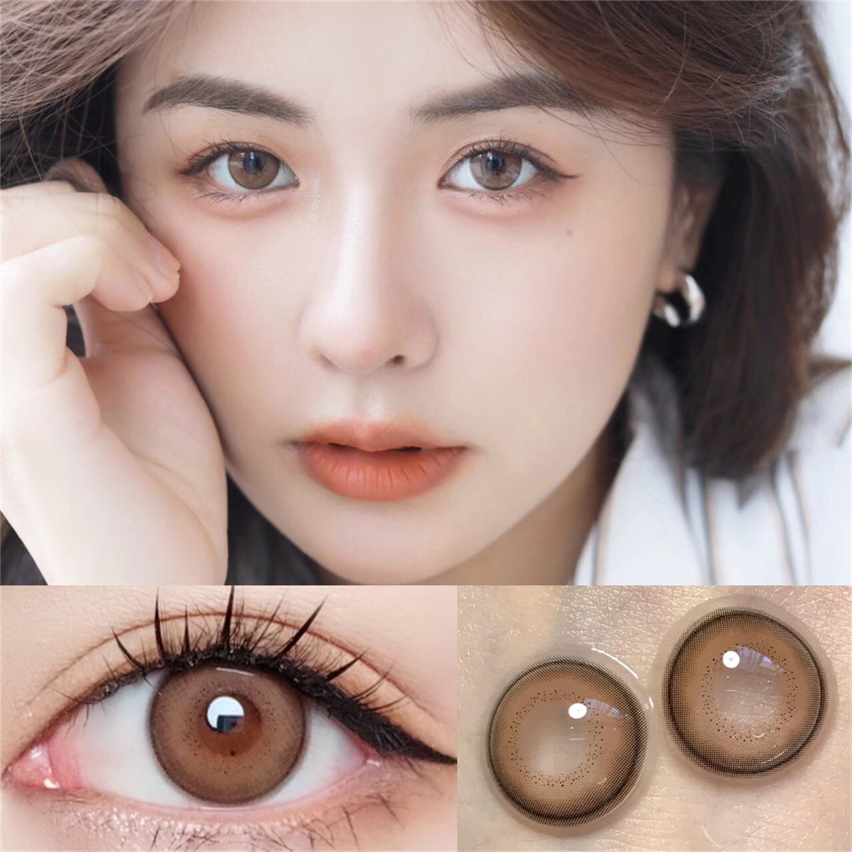 Morningcon Denim Blue Colored Contact Lenses For Eyes Half Yearly