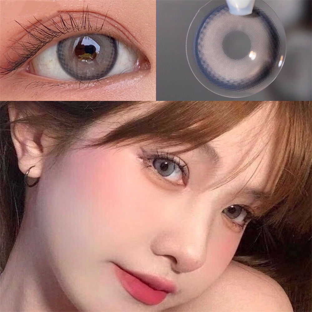 Morningcon Glass beads Colored Contact Lenses For Eyes Half Yearly 2pcs